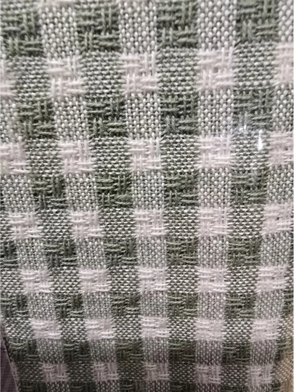 Tablecloth Green & White Gingham By Home From Polyester Cotton Blend 52